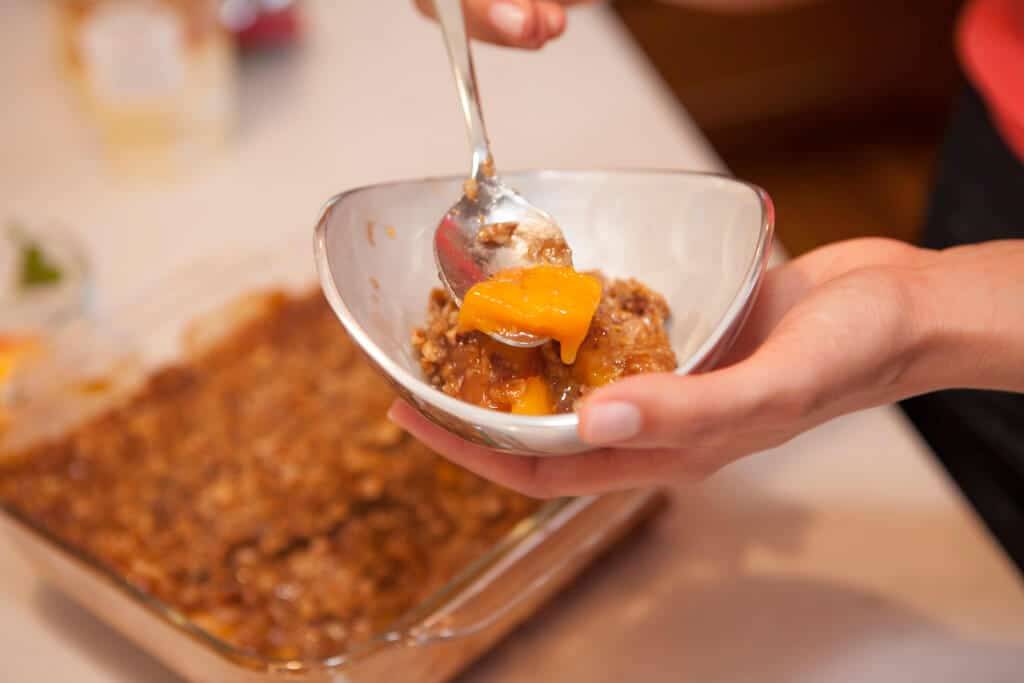 peach crisp