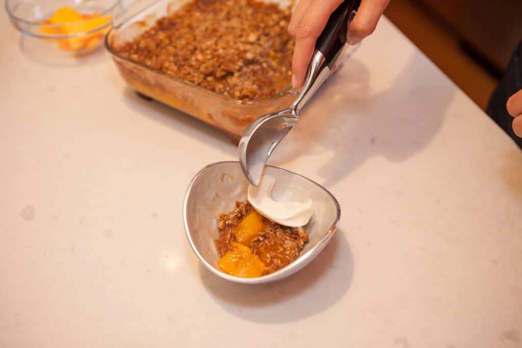 peach crisp