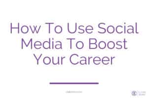 social media to boost your career