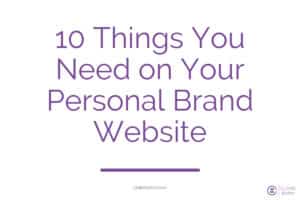 personal brand website
