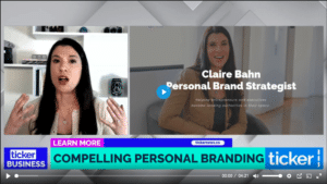 claire bahn, ticker news, personal branding