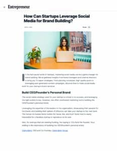 entrepreneur, claire bahn