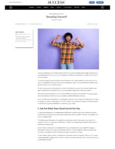 success magazine, claire bahn